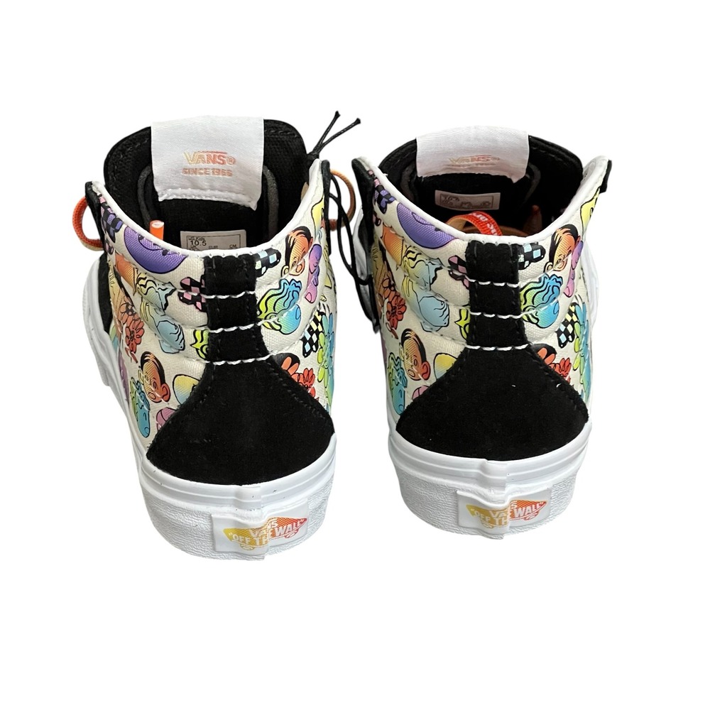 Vans Sk8-Hi Cultivate Care Kids 10.5 Black Multi High Top Sneakers VN000D5F8C3 - Picture 4 of 12
